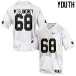Notre Dame Fighting Irish Youth Mike McGlinchey #68 White Under Armour Authentic Stitched College NCAA Football Jersey RPA4399MB